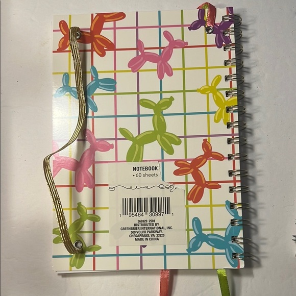Colorful Balloon Animal Notebooks Set of 2 - Picture 6 of 12